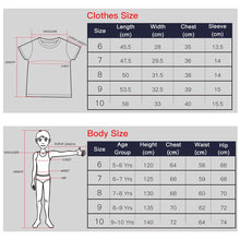 Load image into Gallery viewer, Kids Short Sleeve T shirt Tops Gray Orange