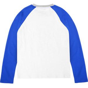 Kids Long Sleeve Tops Clothes White Blue