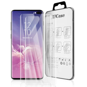 AICase Screen Protector for Galaxy S10 Plus,0.125mm [Soft Curved Film ][HD Clear] [Case Friendly][FullCoverage] [Bubble-Free][Anti Fingerprint] Screen Cover for Samsung Galaxy S10+
