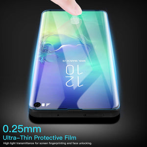 AICase Screen Protector for Galaxy S10,Black 0.25mm [Soft Curved Film ][HD Clear] [Case Friendly][FullCoverage] [Bubble-Free][Anti Fingerprint] Screen Cover for Samsung Galaxy S10