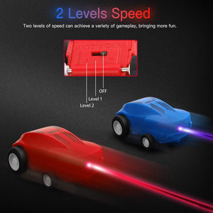 Micro Racers Mini Rechargeable Stunt Cars -360 Degree Rotating Pocket Racer with LED Light Up Glow in The Dark Toy Car for Kids