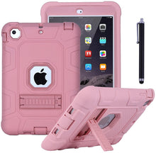 Load image into Gallery viewer, Hybrid Shockproof Hard Rubber Kickstand Case Cover for Apple iPad Mini 1/2/3
