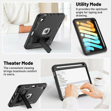 Load image into Gallery viewer, iPad Mini 6 Hybrid Heavy Duty Shockproof Armor Stand Cover Case