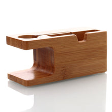 Load image into Gallery viewer, AICase Bamboo Charging Docking Station Charger Stand Holder For iWatch and iPhone