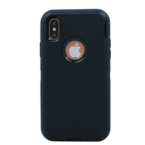 Heavy Duty Tough 3 in 1 Hard PC Soft Silicone Impact Protection Dust Proof Full Body Protection Case Cover for Apple iPhone X/XS/XS Max/XR