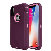 Load image into Gallery viewer, Heavy Duty Tough 3 in 1 Hard PC Soft Silicone Impact Protection Dust Proof Full Body Protection Case Cover for Apple iPhone X/XS/XS Max/XR