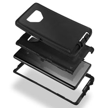 Load image into Gallery viewer, Galaxy Note 9 Schockproof Heavy Duty Tough 3 in 1 Hard PC+ Soft Silicone Impact Protection Dust Proof Full Body Protection Cover