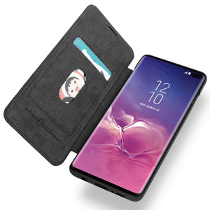 Samsung Galaxy S10/S10+/S10e G-CASE Ultra Slim Folio Flip Leather Wallet Case 360 Degree Full Body Protection Case with Card Slot for ID/Card/Cash