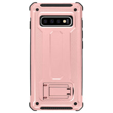 Load image into Gallery viewer, Samsung Galaxy S10/S10+/S10e Dual Layer Hybrid Defender Hard PC + Soft TPU Bumper Shockproof with Built-in Kickstand