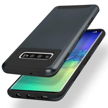 Load image into Gallery viewer, Galaxy S10/S10+ 2 in 1 Anti-Scratch Dual Layer Heavy Duty Tough Armor Hard Plastic Shell Soft Rugged TPU Bumper Shockproof Protective Case