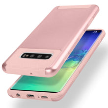 Load image into Gallery viewer, Galaxy S10/S10+ 2 in 1 Anti-Scratch Dual Layer Heavy Duty Tough Armor Hard Plastic Shell Soft Rugged TPU Bumper Shockproof Protective Case