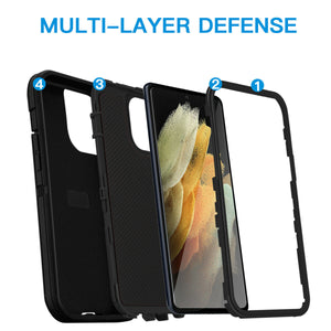 Samsung Galaxy S21 Ultra Heavy Duty Hybrid Armor Drop Protection Case