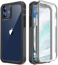 Load image into Gallery viewer, Full Body 360 Rugged Dual Layer Heavy Duty Clear Protective Phone Case for iPhone 12