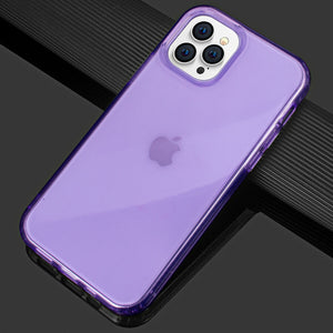 iPhone 12 Pro Max Clear Slim Back Shockproof Armor Soft Case Cover