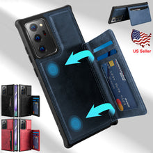Load image into Gallery viewer, Samsung Galaxy S21 Flip Leather Card Wallet Stand Case Cover