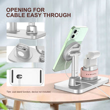 Load image into Gallery viewer, 3 in 1 Charging Station Magnetic Safe Charger Stand Dock for for iPhone 12