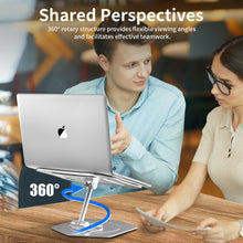 Load image into Gallery viewer, Laptop Stand Adjustable Swivel Notebook Computer Aluminum Holder Ergonomic Riser
