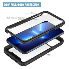 Load image into Gallery viewer, iPhone 13 Shockproof Clear Cover Case with Built-in Screen Protector