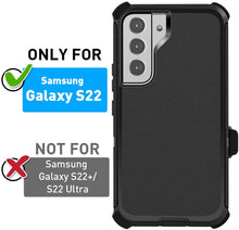 Load image into Gallery viewer, Galaxy S22 Ultra Heavy Duty Drop Protection Full Body Rugged Shockproof DustProof Military Grade Holster Case with Belt Clip and Screen Protector