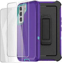 Load image into Gallery viewer, Galaxy S22 Ultra Heavy Duty Drop Protection Full Body Rugged Shockproof DustProof Military Grade Holster Case with Belt Clip and Screen Protector