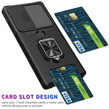 Load image into Gallery viewer, Samsung Galaxy S22 Shockproof Wallet Stand Slide Camera Cover Case with Car Mount