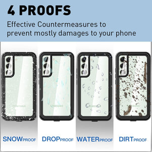 Samsung Galaxy S22 5G Snowproof Dustproof Shockproof IP68 Certified Full Body Protection Fully Sealed Underwater Protective Case