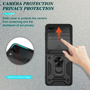 Samsung Galaxy Z Flip3 5G Case Heavy Duty Shockproof Ring Stand Camera Cover