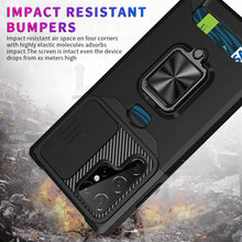 Load image into Gallery viewer, Samsung Galaxy S22 Shockproof Wallet Stand Slide Camera Cover Case with Car Mount