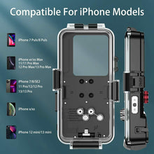 Load image into Gallery viewer, Waterproof iPhone Protective Case 98FT/30M Underwater Photography Housing Cover