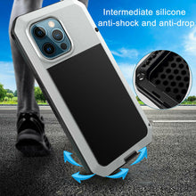 Load image into Gallery viewer, iPhone 13 Aluminum Heavy Duty Cover Case with Screen Protector