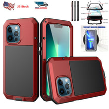 Load image into Gallery viewer, iPhone 13 Aluminum Heavy Duty Cover Case with Screen Protector
