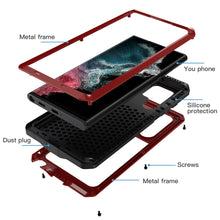 Load image into Gallery viewer, Samsung Galaxy S22 Ultra METAL Shockproof Aluminum HEAVY DUTY Hard Case