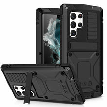 Load image into Gallery viewer, Samsung Galaxy S22 Aluminum Shockproof Stand Case with Screen Protector