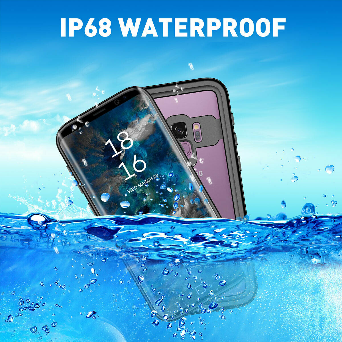 Samsung Galaxy S9 Waterproof Case Shockproof Full Cover with