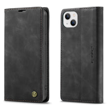 Load image into Gallery viewer, iPhone 14 Flip Leather Wallet Protective Cover Case