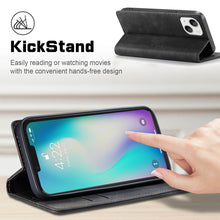 Load image into Gallery viewer, iPhone 14 Flip Leather Wallet Protective Cover Case