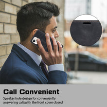 Load image into Gallery viewer, iPhone 14 Flip Leather Wallet Protective Cover Case