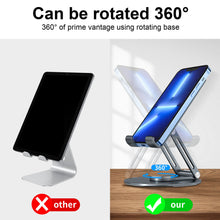Load image into Gallery viewer, Foldable Rotation Aluminum Holder Mount Stand for Phone or Tablet