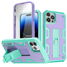 Load image into Gallery viewer, iPhone 14 Pro Max Rugged Shockproof Stand Case with Screen Protector