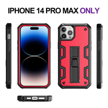 Load image into Gallery viewer, iPhone 14 Pro Max Rugged Shockproof Stand Case with Screen Protector