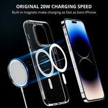 Load image into Gallery viewer, Clear Hybrid Magnetic MagSafe Cover Case For Apple iPhone 14