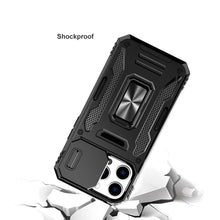 Load image into Gallery viewer, iPhone 14 Shockproof Heavy Duty Case with Ring Stand