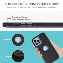 Load image into Gallery viewer, Slim Leather Shockproof Heavy Duty Thin Case for iPhone 14/Pro/Plus/Pro Max