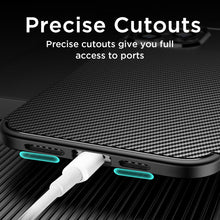 Load image into Gallery viewer, iPhone 14 Plus Slim Carbon Fiber Shockproof Cover Case Black
