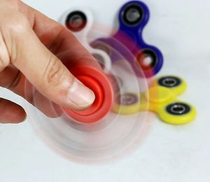 100X Hand Sprinner Tri Fidget Stell Ball Desk Toy EDC Finger Gyro for KIds and Adult