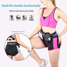 Load image into Gallery viewer, Sport Running Belt with Water Bottle and Vertical Bottle Holder for Phone