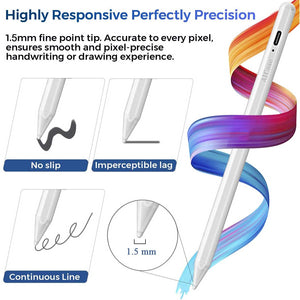 Stylus Pen for iPad with Palm Rejection Active Pencil for Precise Writing/Drawing