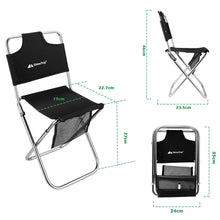 Load image into Gallery viewer, Folding Portable Aluminum Stool Camping Fishing Hiking Travel Outdoor Seat Chair