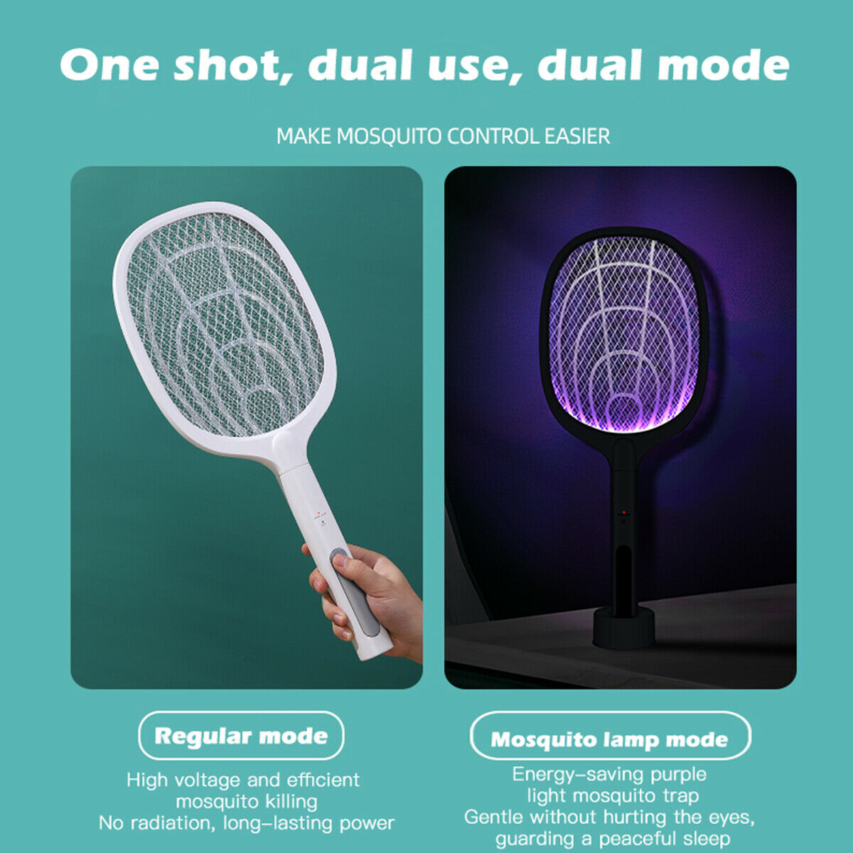 Rechargeable shop mosquito swatter