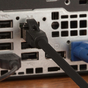 LOT CAT7 Shielded RJ45 Ethernet LAN Network Patch Cable Connector Internet Cord 164ft Black